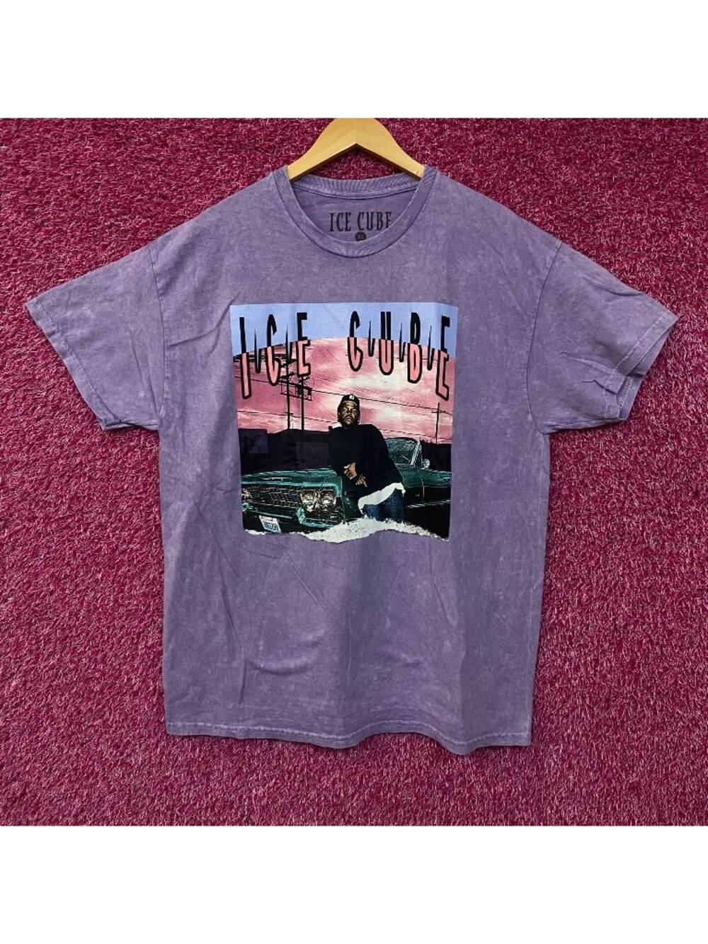 Ice Cube It Was A Good Day Lavender Graphic T-Shirt XL